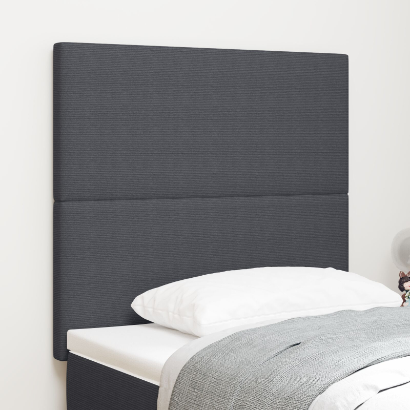 Kopfteil Schlichtes Design Dunkelgrau 100 cm Cord-Stoff