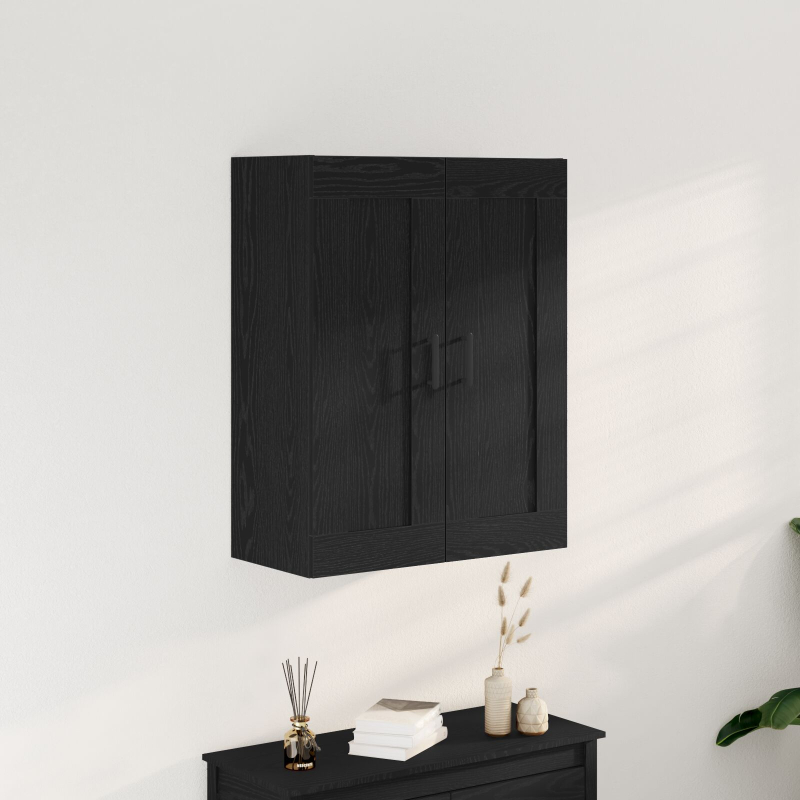 Highboard Schwarze Eiche 69,5x34x90 cm Nachbildungsstoff