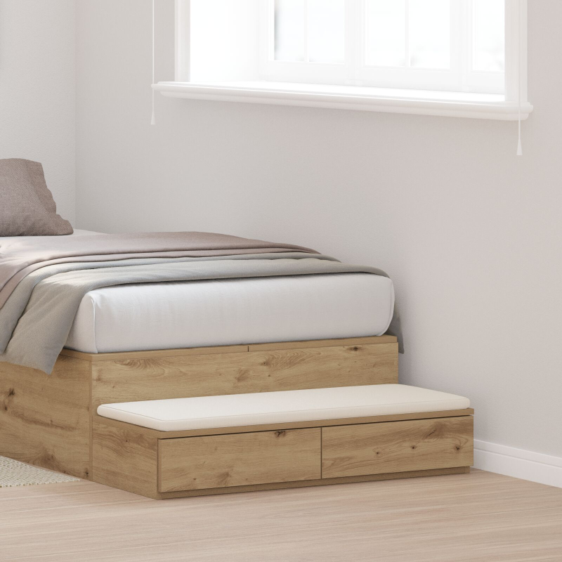 Bett-Schubladen Artisan Eiche 75x36,5x16,5 cm aus Holzwerkstoff