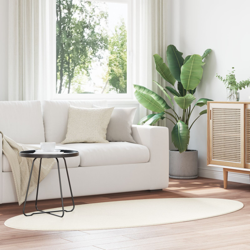 Teppiche Creme Polyester 120 x 170 cm Langlebig