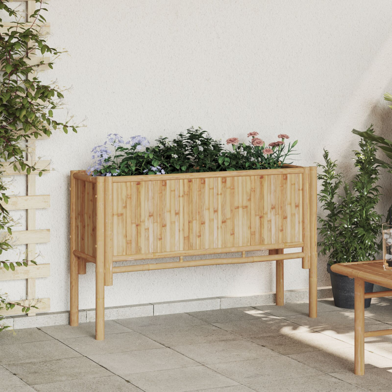 Garten Hochbeet 110x35x70 cm Bambus