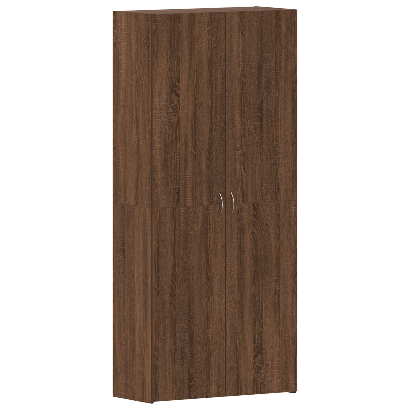 Schuhschrank Braunes Eichenholz 80x35,5x180 cm Ingenieurholz