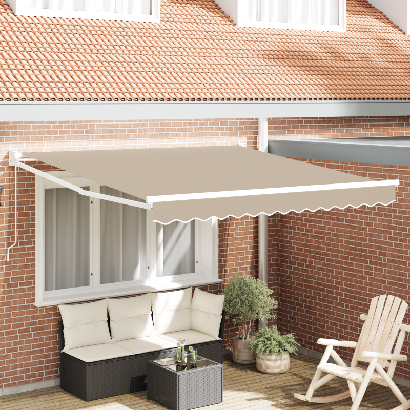 Manuelle Einziehbare Markise Beige 300x250 cm