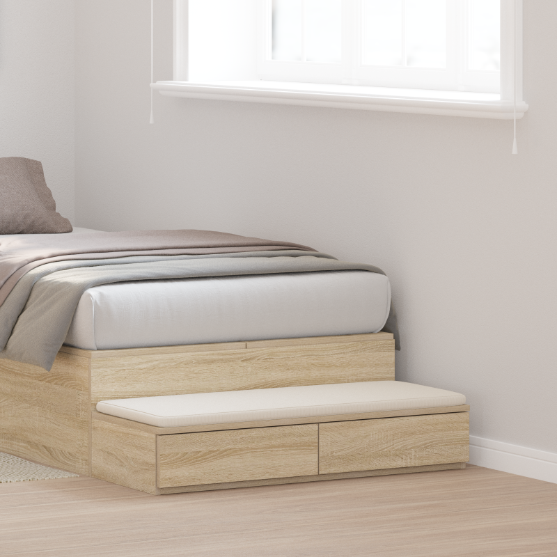 Bett-Schubladen Sonoma Eiche 90x36,5x16,5 cm Holzwerkstoff