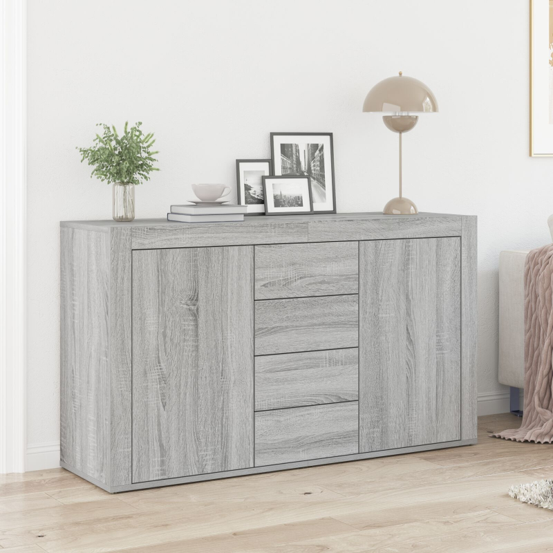 Sideboard Grau sonoma Holzwerkstoff 120 x 36 x 69 cm