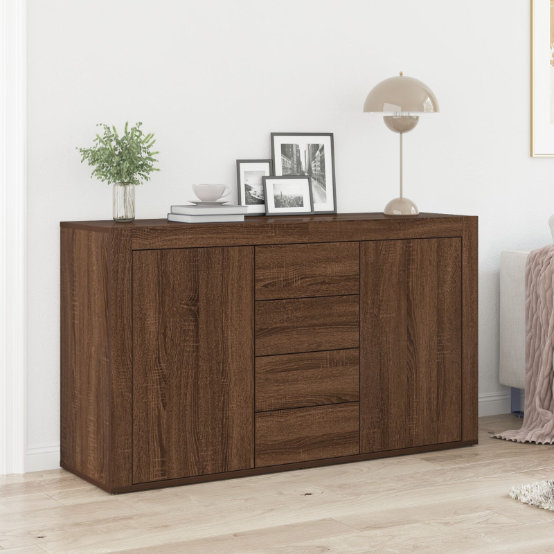 Sideboard Braune Eiche Holzwerkstoff 120 x 36 x 69 cm Sideboard