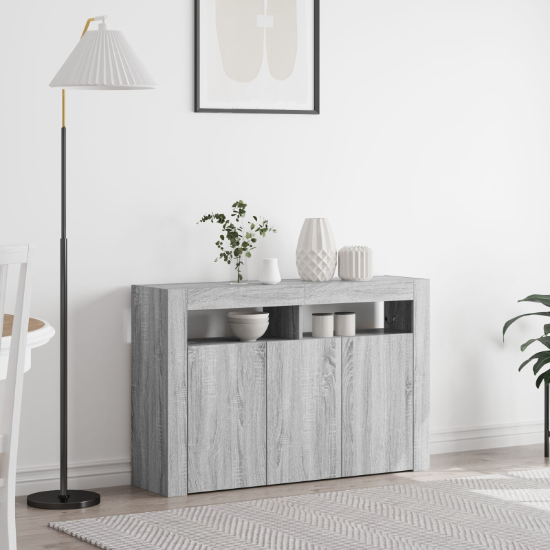 Sideboard Graues Sonoma Holzwerkstoff 116 x 30 x 75 cm Sideboard