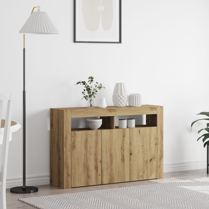 Sideboard Kunsthandwerk Eiche Ingenieure Holz 116 x 30 x 75 cm