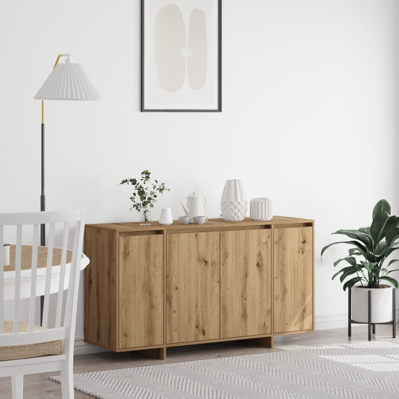 Eichen Sideboard Artisan Eiche Holzwerkstoff 135 x 41 x 75 cm