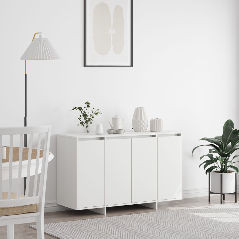 Weißes Sideboard Weiß Beschichtetes Holz 120 x 41 x 75 cm