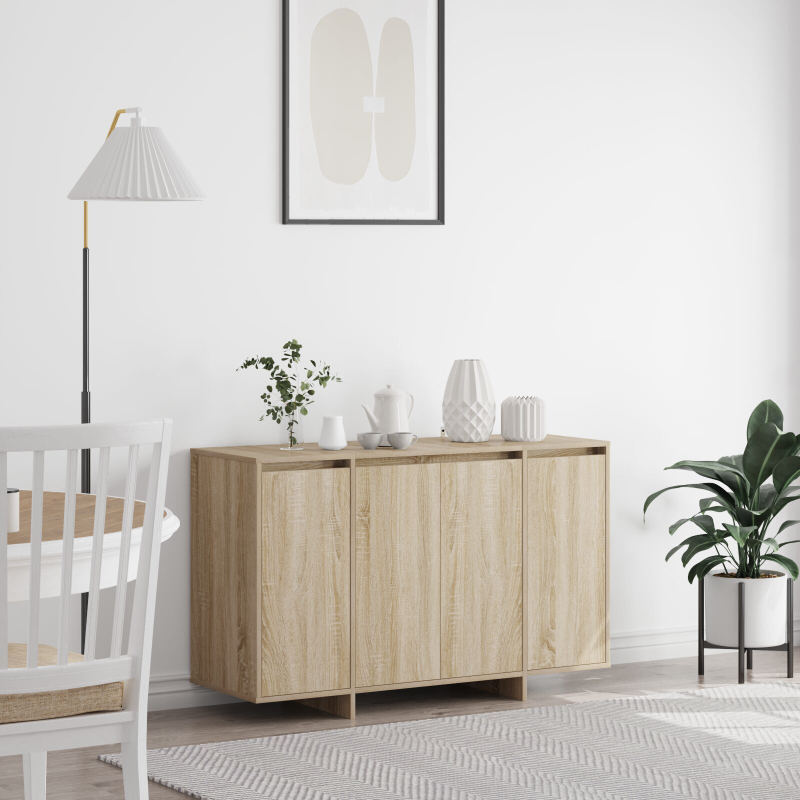 Sonoma Eichen Sideboard Sonoma Eiche Spanplatte 120 x 41 x 75 cm