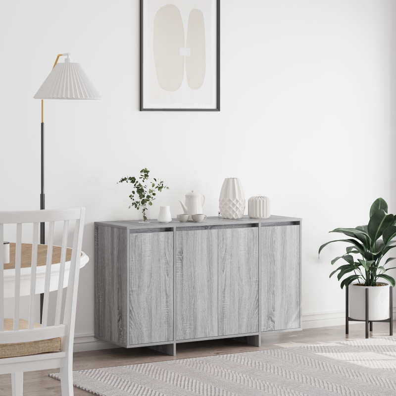Sideboard Grau Sonoma Spanplatte 120 x 41 x 75 cm
