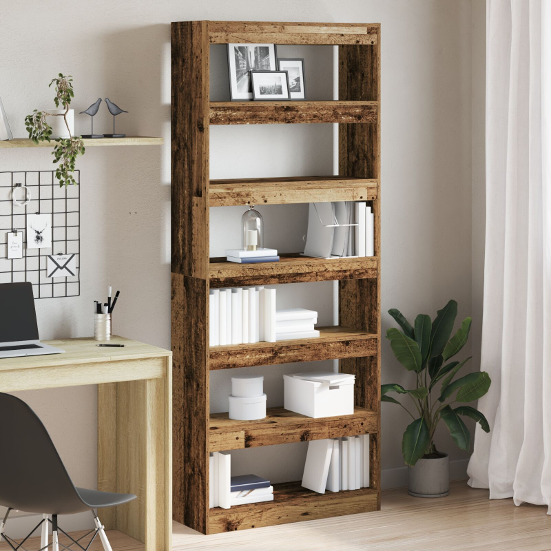 Altholz Bücherregal Altholz Holzwerkstoff 80 x 30 x 198 cm