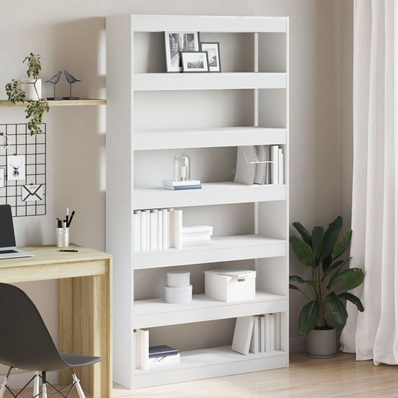 Weißes Bücherregal Weiß Hochwertiger Holzwerkstoff