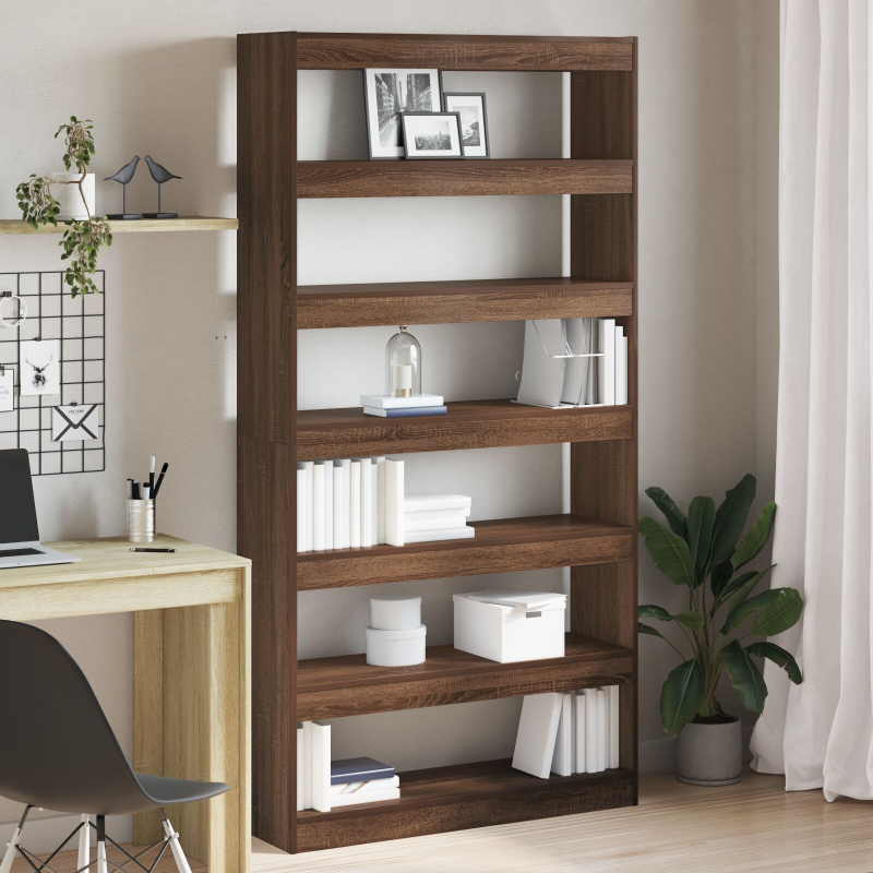 Bücherregal Braune Eiche Holzwerkstoff 100 x 30 x 198 cm