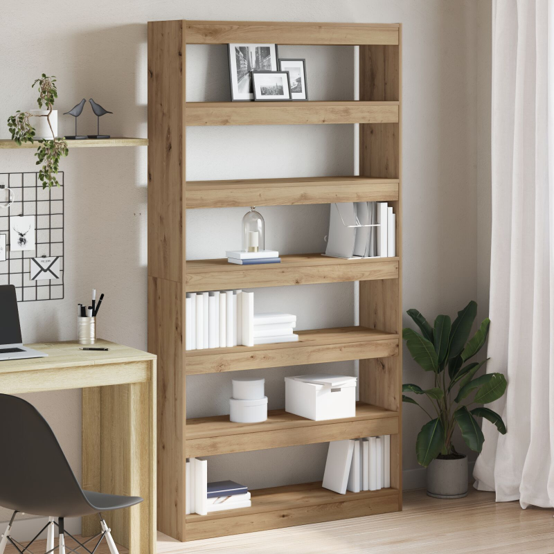 Bücherregal Artisan Eiche Massivholz 100 x 30 x 198 cm