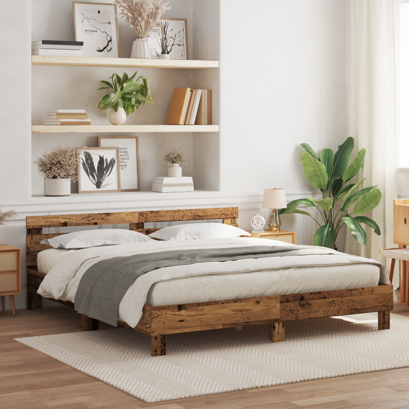 Kiefernholz Bettgestell Altes Holz Massives Kiefernholz
