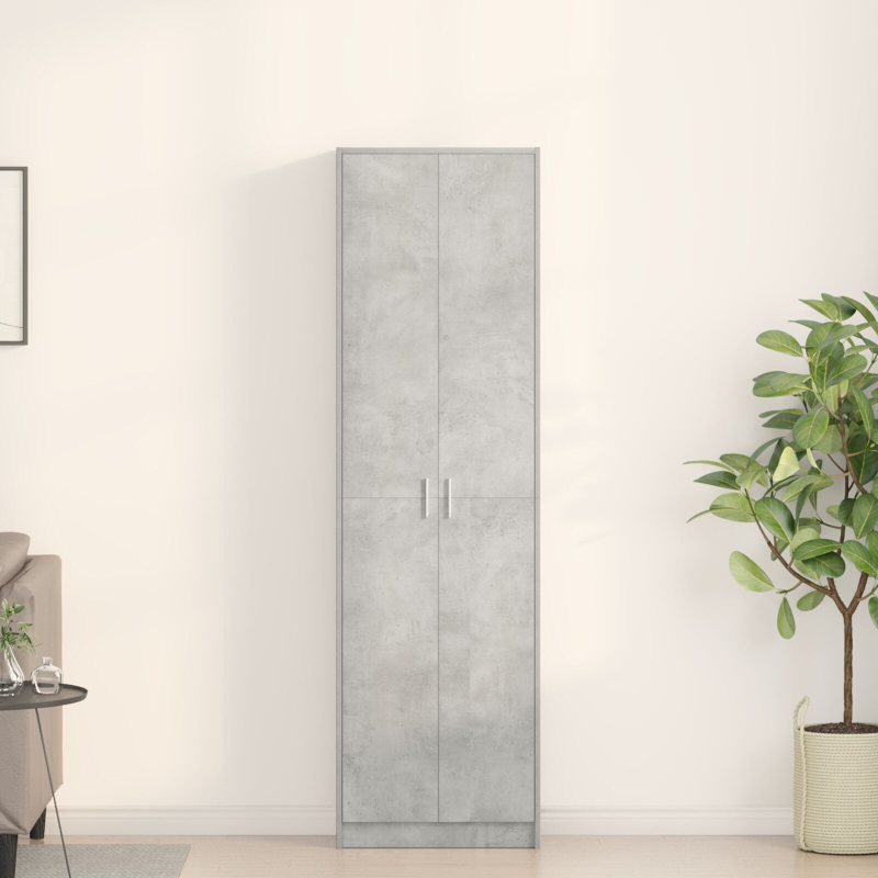 Kleiderschrank Betongrau 55x25x189 cm Spanplatte