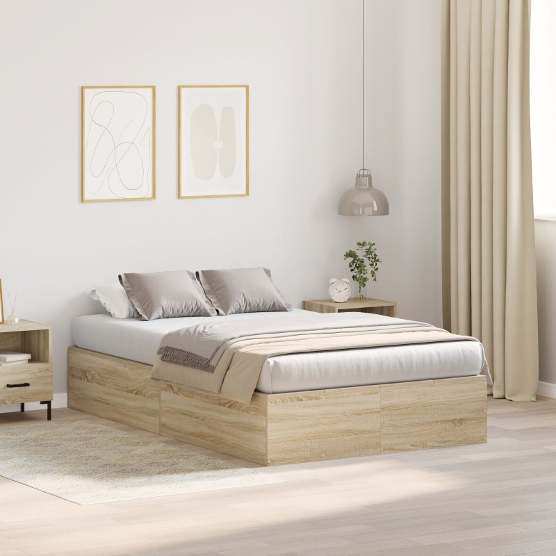 Stauraumbettgestell Sonoma Eiche 120x190 cm