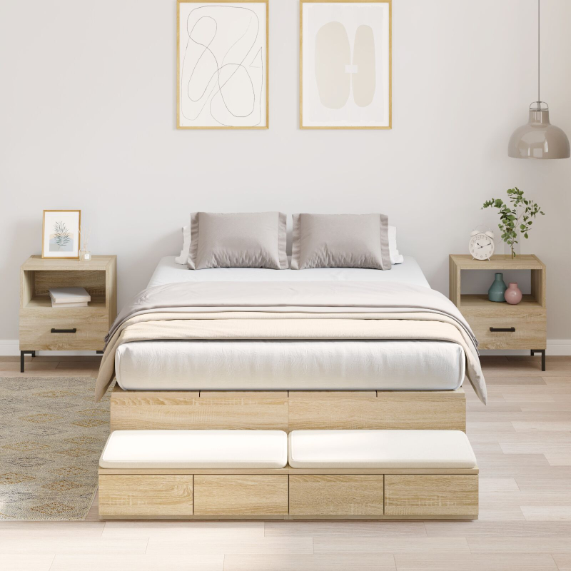 Stauraumbettgestell Sonoma Eiche 120x200 cm