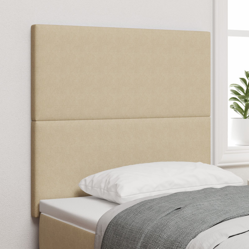 Kopfteil Einfaches Design Hellgrün Grau 80 cm Samtstoff