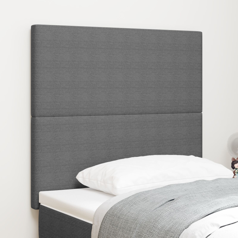 Kopfteil Schlichtes Design Hellgrau 100 cm Cord-Stoff