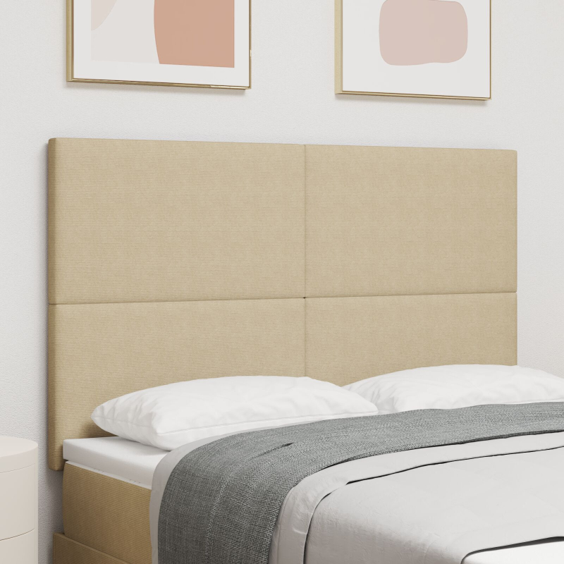 Kopfteil Einfaches Design Lichtgrün Grau 160 cm Cord-Stoff