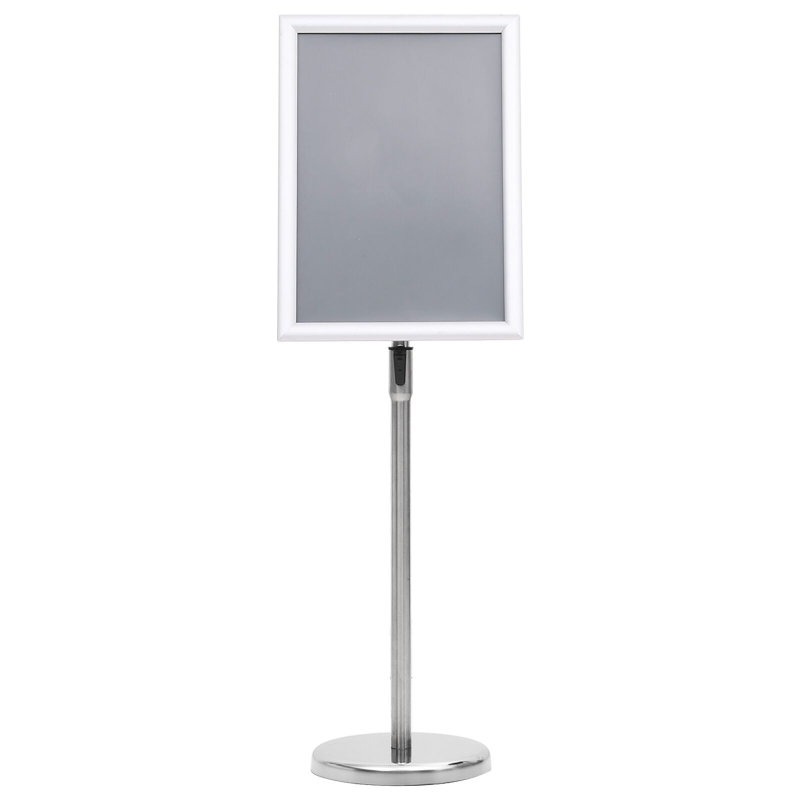 A3 Pedestal Plakatständer 2 Stück Silber Aluminiumlegierung