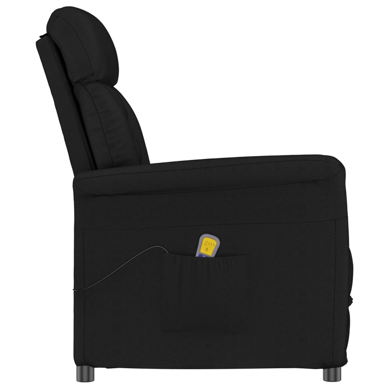 Massagesessel Schwarz Mikrofaserstoff