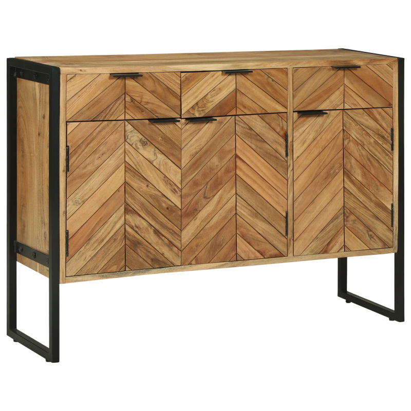 Sideboard 100x30x75 cm Massivholz Akazie