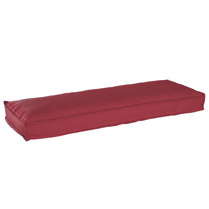 Palettkissen für Bank 2 Stück Weinrot 120x40x8 cm Oxford-Gewebe