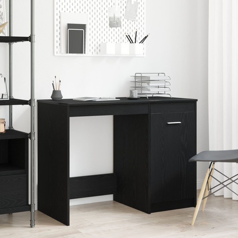 Schreibtisch Schwarz Eiche 100x50x76 cm Holzwerkstoff