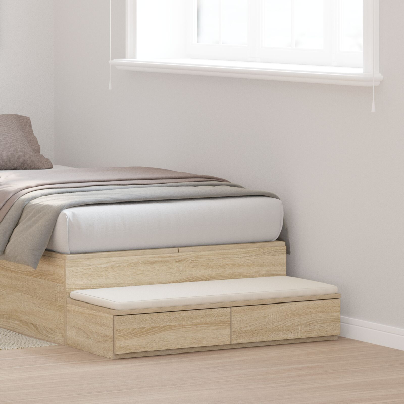 Bett-Schubladen Sonoma Eiche 90x36,5x16,5 cm Holzwerkstoff