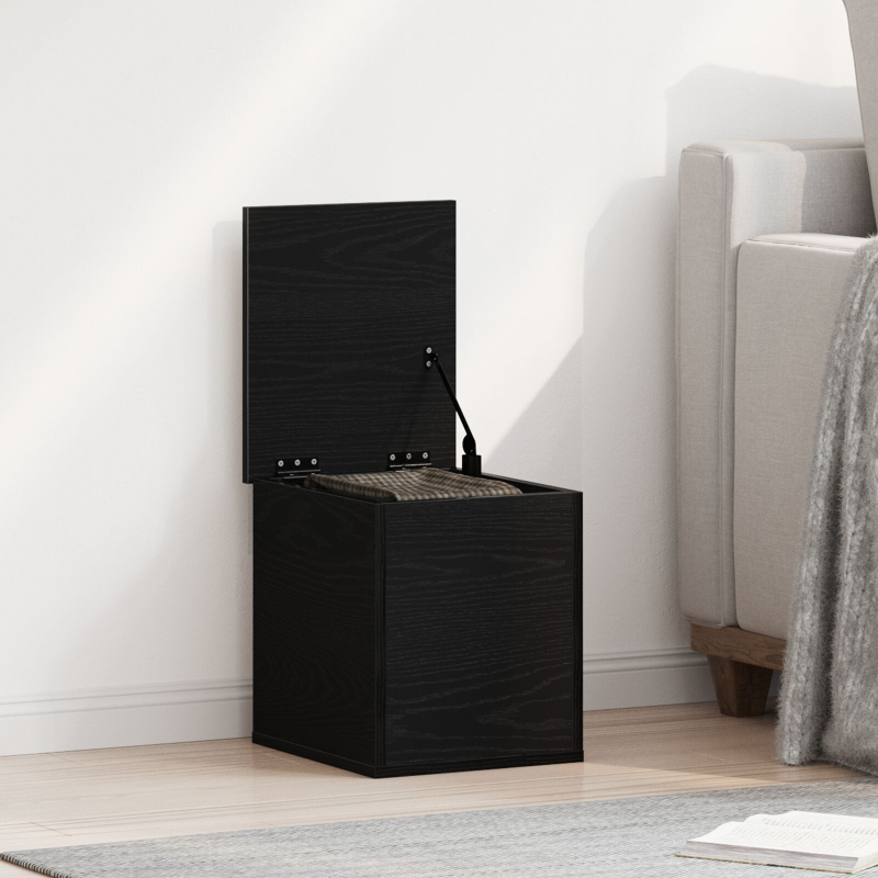 Aufbewahrungsbox Schwarz Eiche 30x35x35 cm Holzwerkstoff