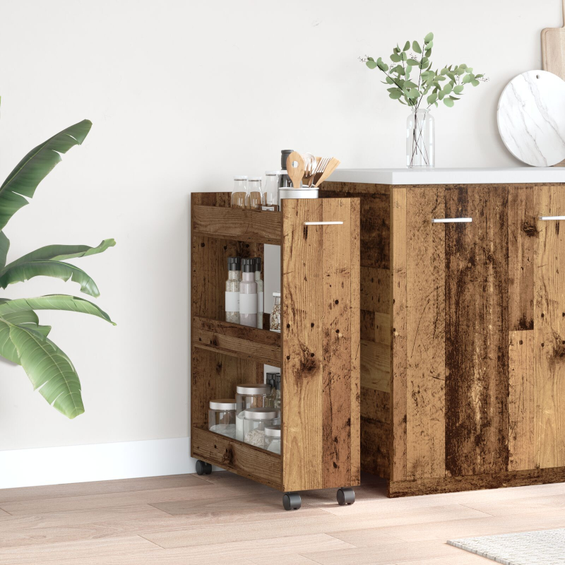 Rollschrank Alte Holz 60x22x79 cm Ingenieur Holz