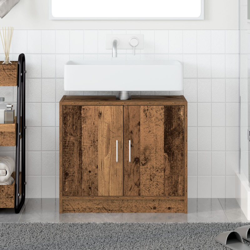 Waschbecken-Schränke Altes Holz 63x29x55 cm