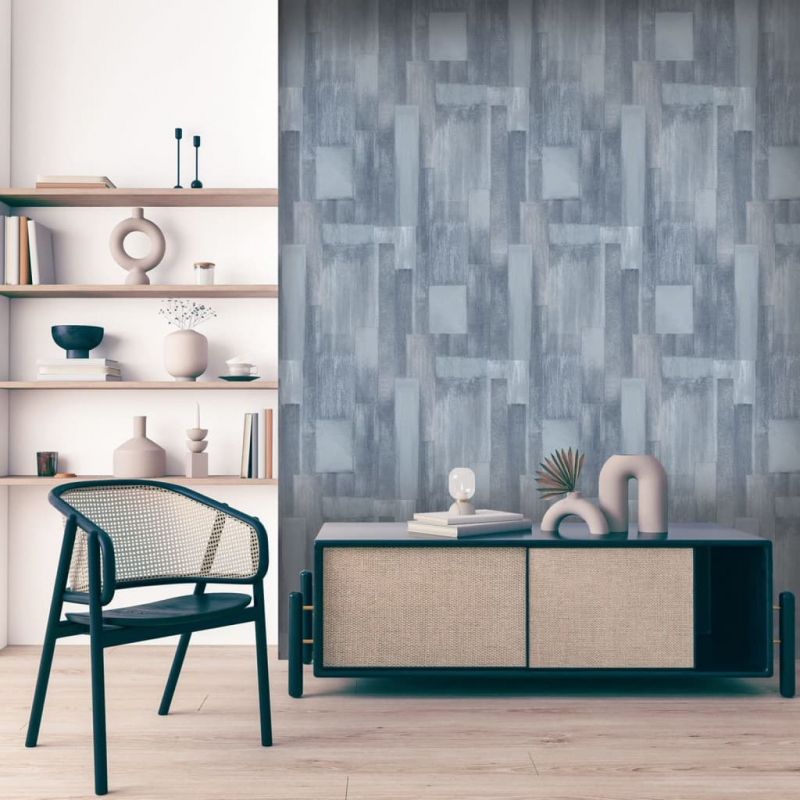 DUTCH WALLCOVERINGS Tapete Wood Grau