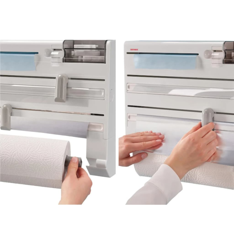 Leifheit Wand-Rollenhalter Parat Plus Weiß 25723