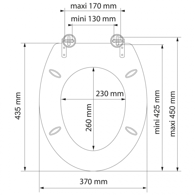 SCHÜTTE Toilettensitz BALANCE MDF