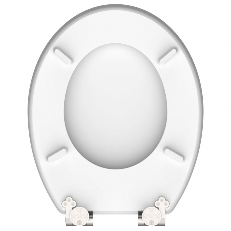 SCHÜTTE WC-Sitz mit Absenkautomatik GREY STEEL Hochglanz MDF