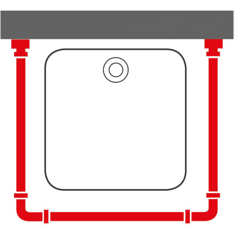 Sealskin Duschvorhangschienen-Set Easy-Roll Matt Aluminium