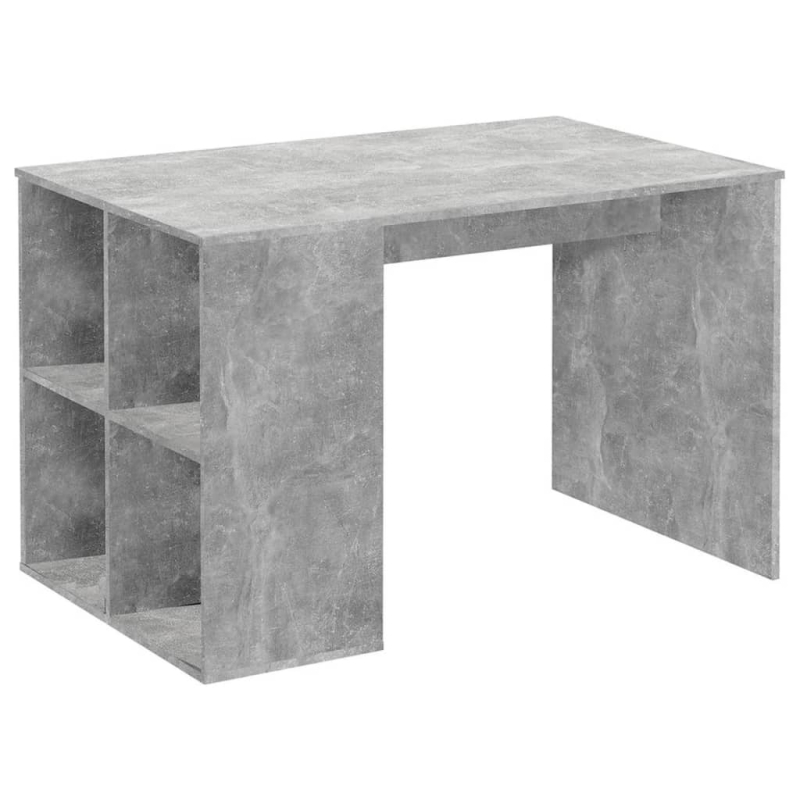 FMD Schreibtisch mit Regal 117×73×75 cm Betonoptik