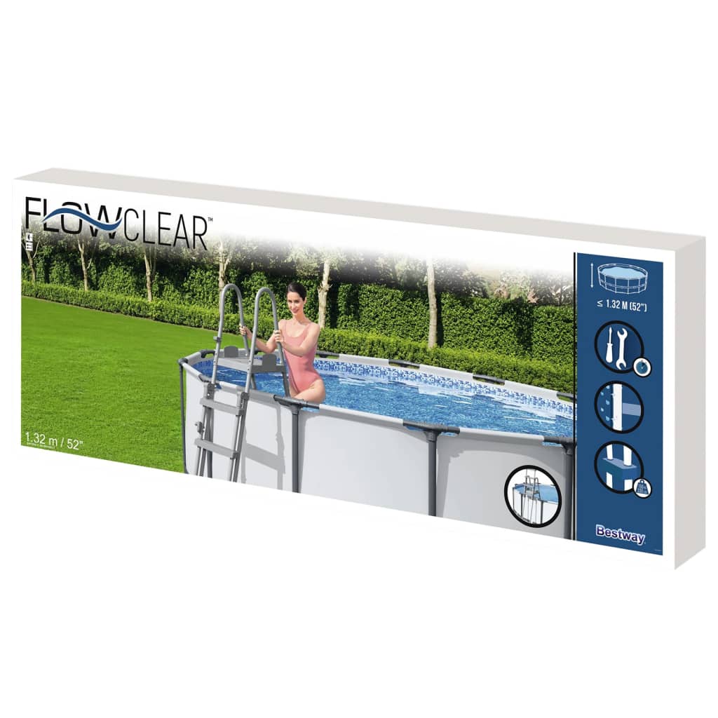 Bestway Flowclear 4-stufige Sicherheits-Poolleiter 132 cm