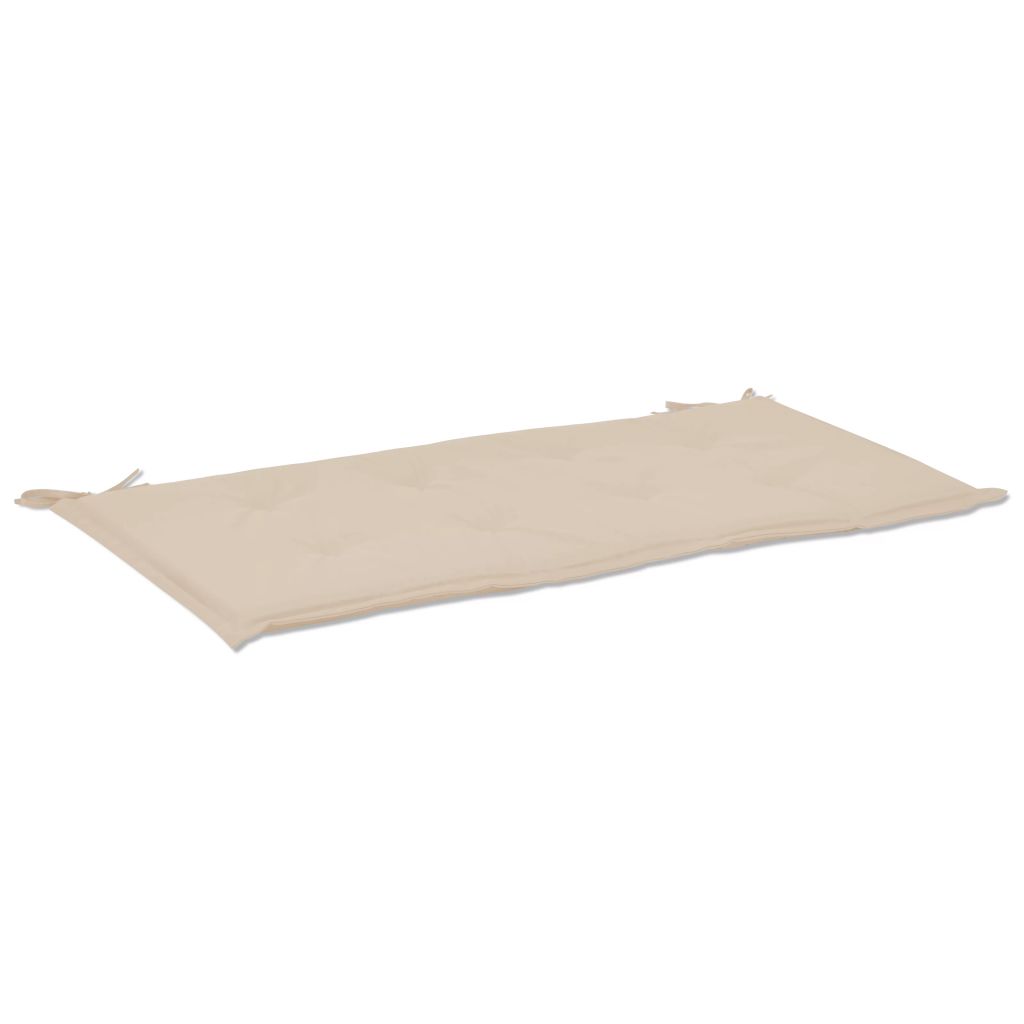 Gartenbank-Auflage Creme 100x50x4 cm Oxford-Gewebe