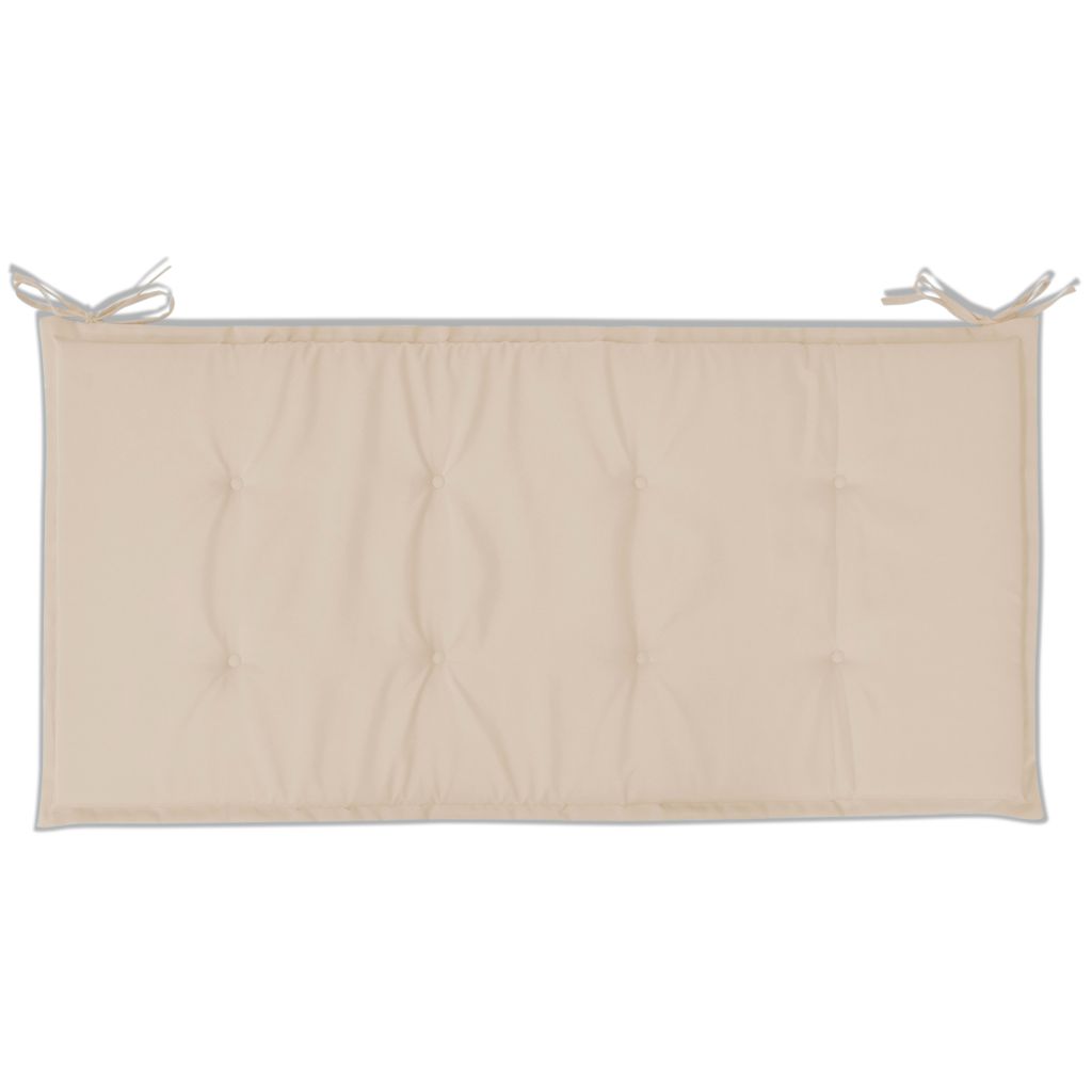 Gartenbank-Auflage Creme 100x50x4 cm Oxford-Gewebe