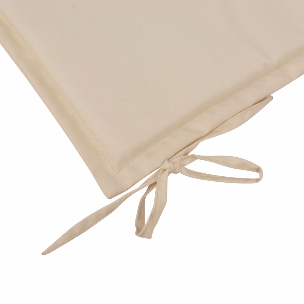Gartenbank-Auflage Creme 100x50x4 cm Oxford-Gewebe