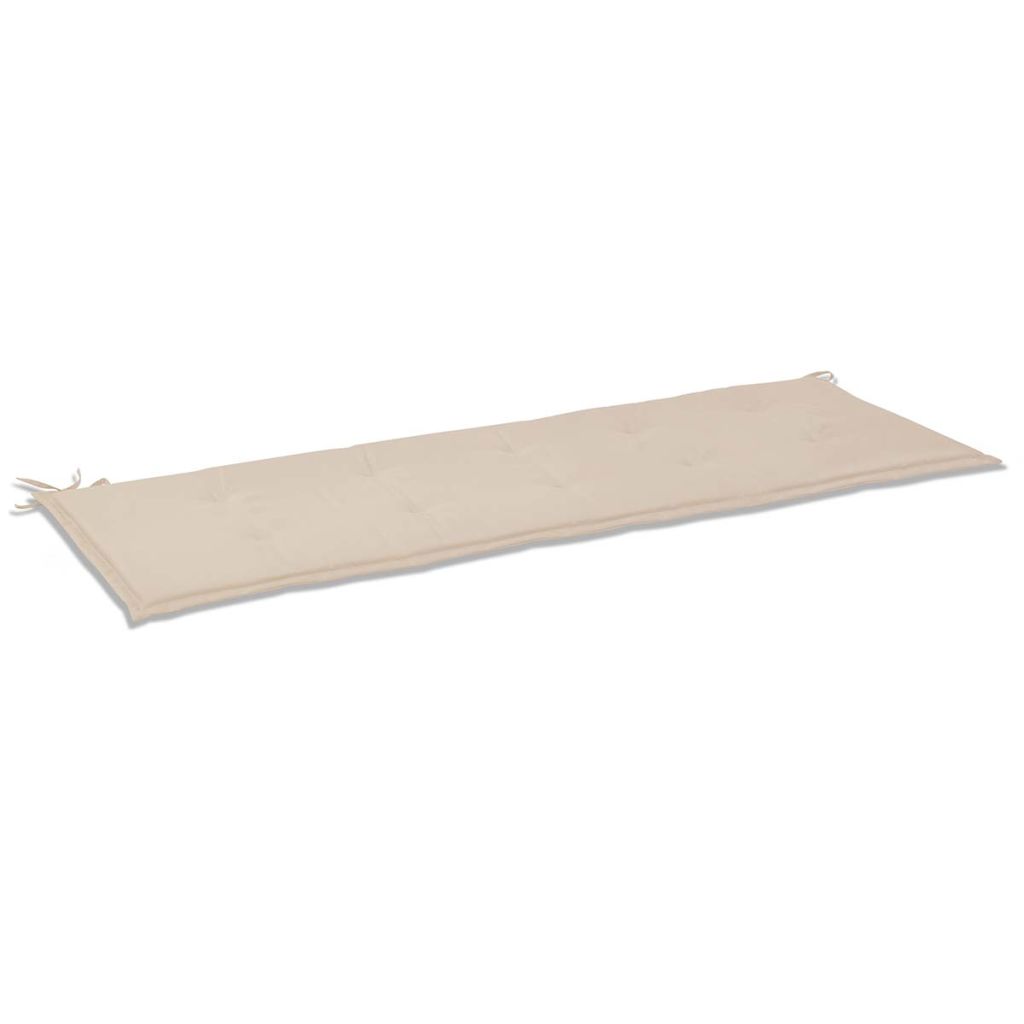 Gartenbank-Auflage Creme 150x50x4 cm Oxford-Gewebe