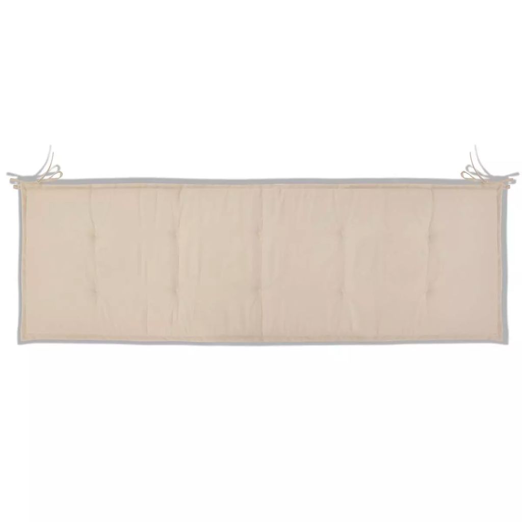 Gartenbank-Auflage Creme 150x50x3 cm Oxford-Gewebe