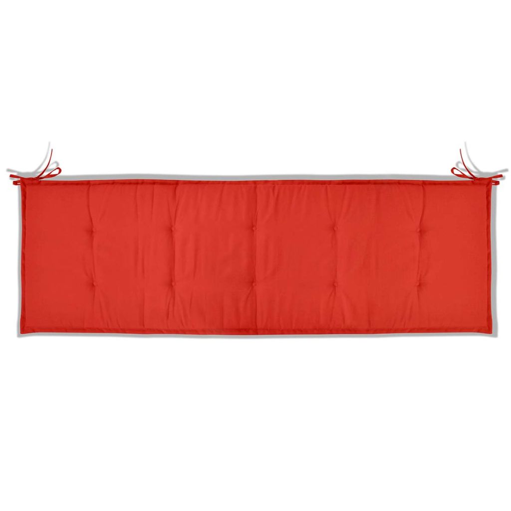 Gartenbank-Auflage Rot 150x50x3 cm Oxford-Gewebe