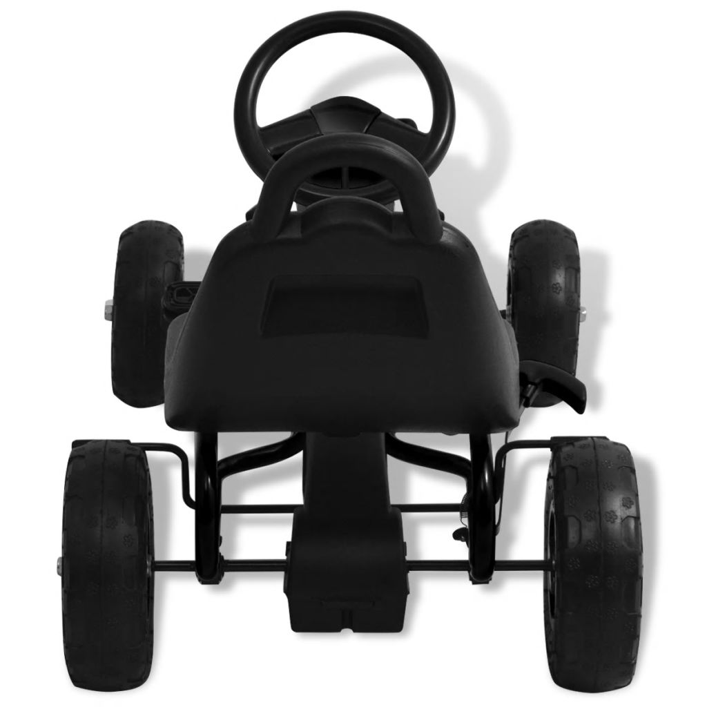 Pedal Go-Kart mit Luftreifen Schwarz